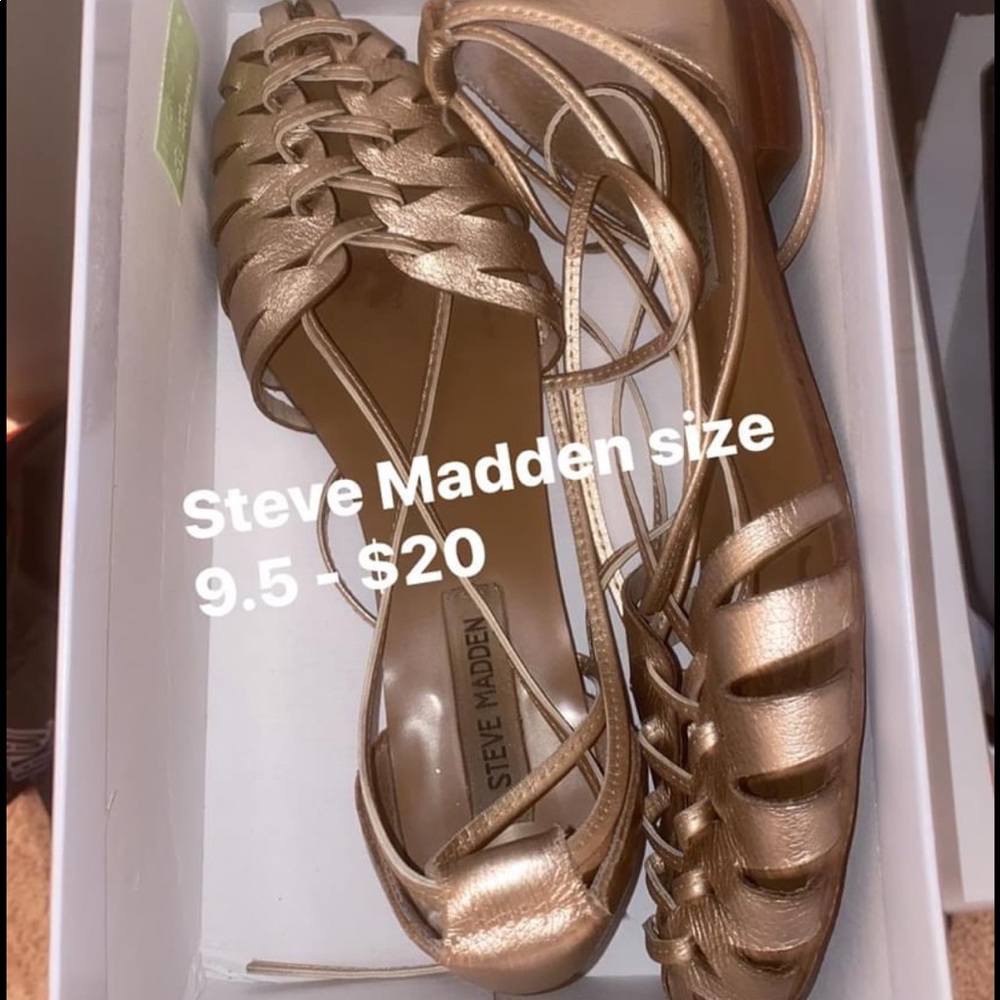 Steve Madden rose gold sandals